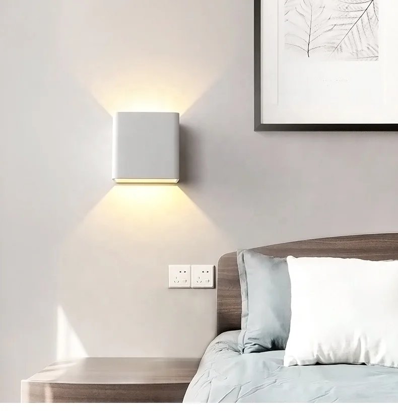
Factory Price Modern White Ultra Thin Smart Internal Hotel Stairs Bathroom Dedroom LED Wall Mounted Reading Light 