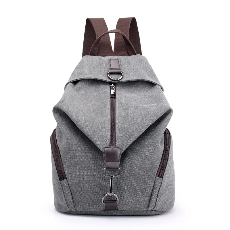 

Popular High Quality Water-resistant Canvas School Backpack for Men and Women