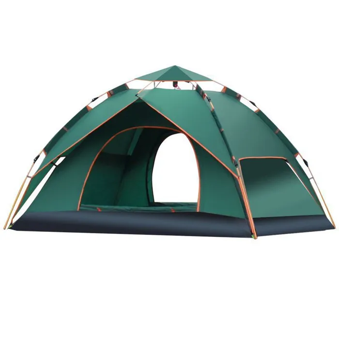 

Automatic fast opening tents multi function waterproof sunshade portable folding big outdoor camping tent, Green