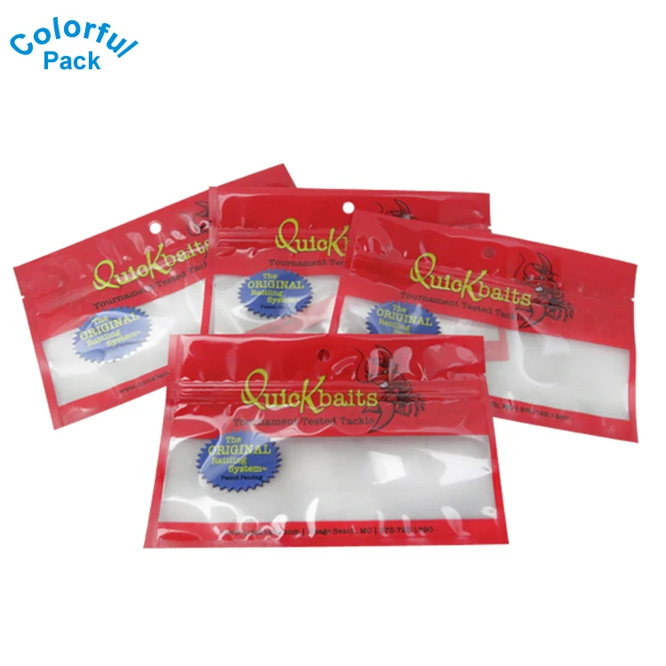 Customized Logo Soft Plastic Bait Bags For Fishing Worm With Resealable Ziplock - Buy Customized ...