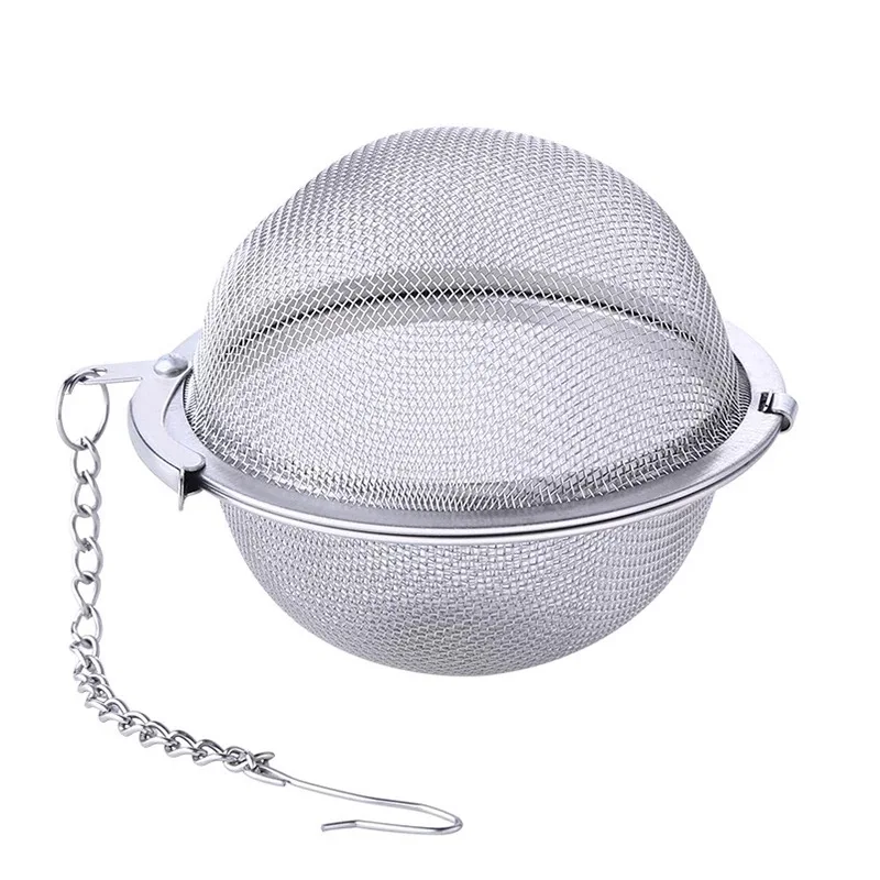 

SUS 304 tennis tea strainers ball infuser basket wire mesh loose tea ball filter 4.5cm, Stainless steel color