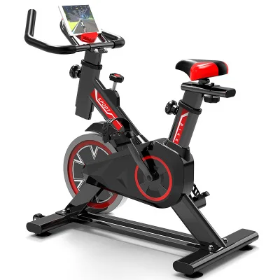 

Amazon bike trainer fitness exercise spin bicycle magnetic spinning spin bike indoor for home, Black, red