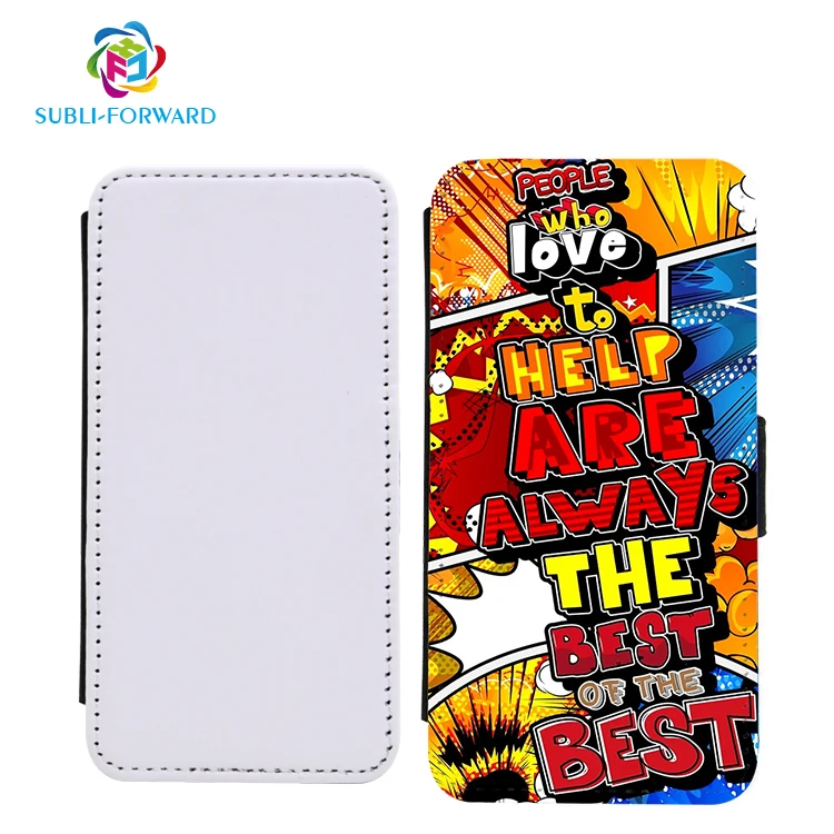 

Personalised Custom Pu Leather 2d Sublimation Blank Wallet Flip Phone Case For Iphone Samsung Huawei