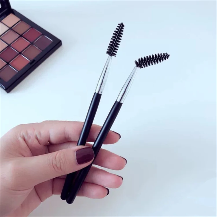 

Single Eyebrow Brush Spiral Eyebrow Brush Wooden Handle Eyebrow And Eyelash Dual-Use Brush Spot Wholesale, White,black,gold