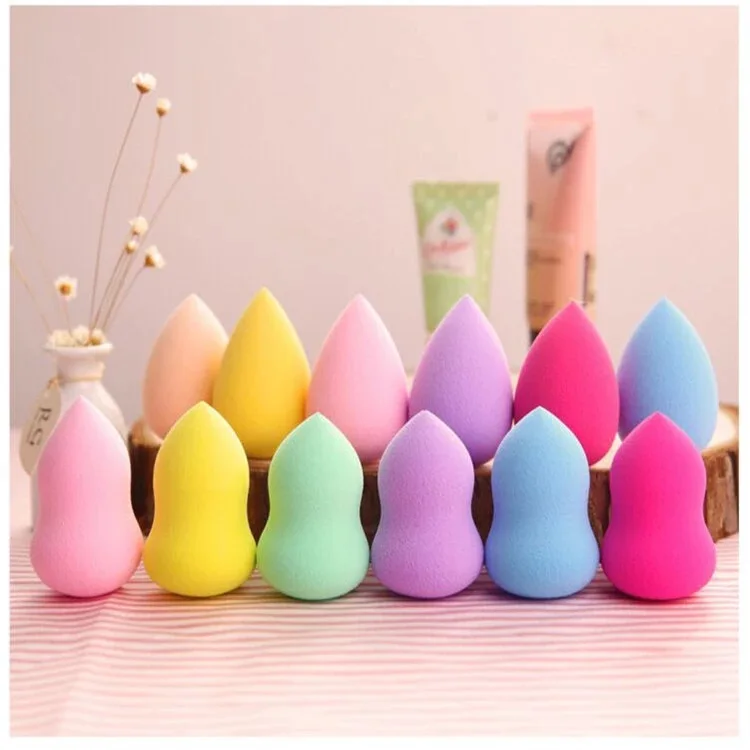 

Customized Packaging Private Label Wholesale Latex Free funny egg shaped beauty makeup sponge, Multiple colors