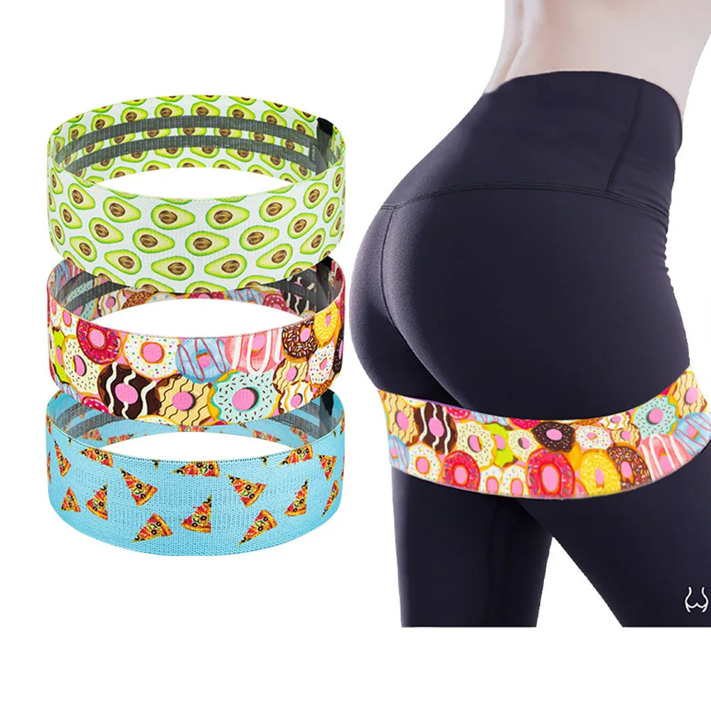 

Non Slip Oem Multi Color Red Black Camo Adjustable Exercise 3 Set Butt Circle Wholesale Hip Booty Fabric Loop Bands, Stock or customized