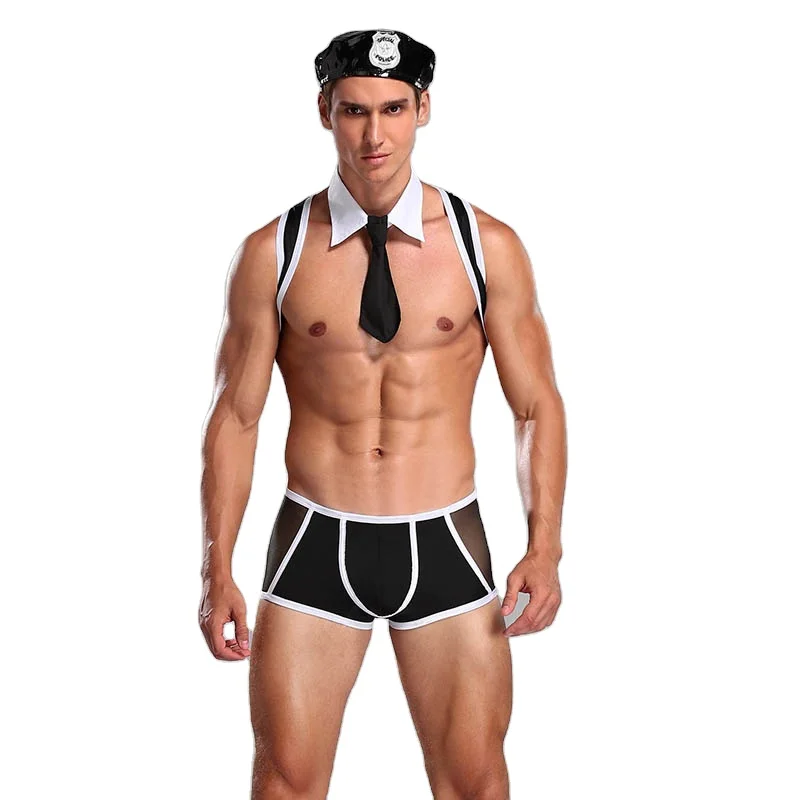 

Wonder Beauty adult men clothes for sex erotic costumes sexy lingerie role-playing policeman costume men black clubwear, Black nun costume