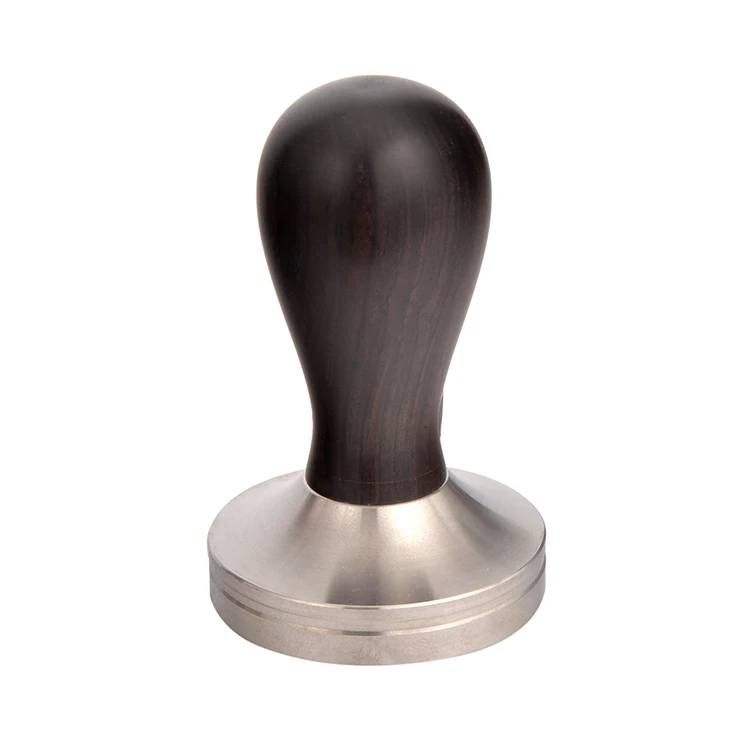 

Espresso Coffee Tamper Wholesale Stainless Steel Wood Handle 51Mm 58mm Reusable Barista Accessories Tools