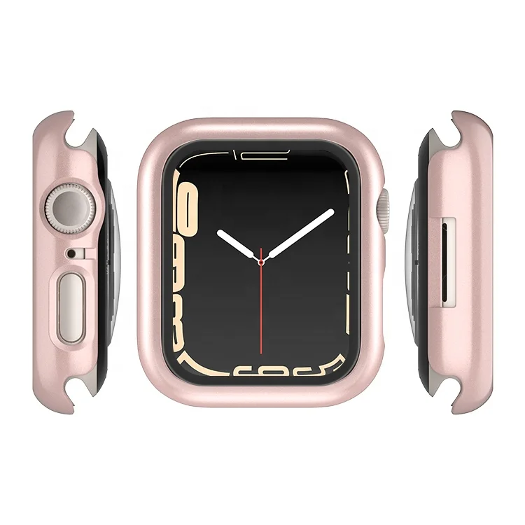 

2021 New Arrival series 7 case cover PC+Tempered Scratch-resistant Protective Film for Apple watch 41mm 45mm