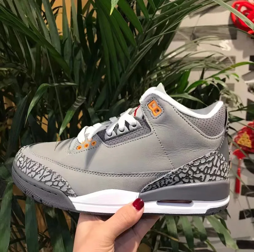 

AAA Quality Custom Nike Sneakers Air Jordan 3 Retro Cool Grey Men Nike Shoes