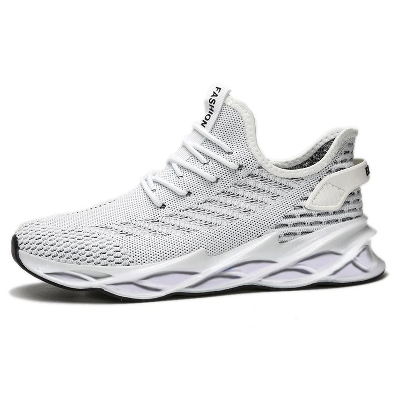 

2021 Summer new men's shoes fashion blade casual sports shoes men's trend breathable flying woven running shoes