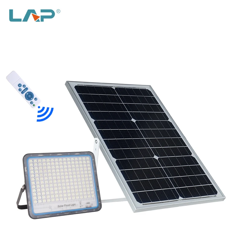 LAP 2020 High Power Hot Sales China High Quality Outdoor Ip65 Waterproof Energy Warning 40 60 100 200 w Solar Flood Light