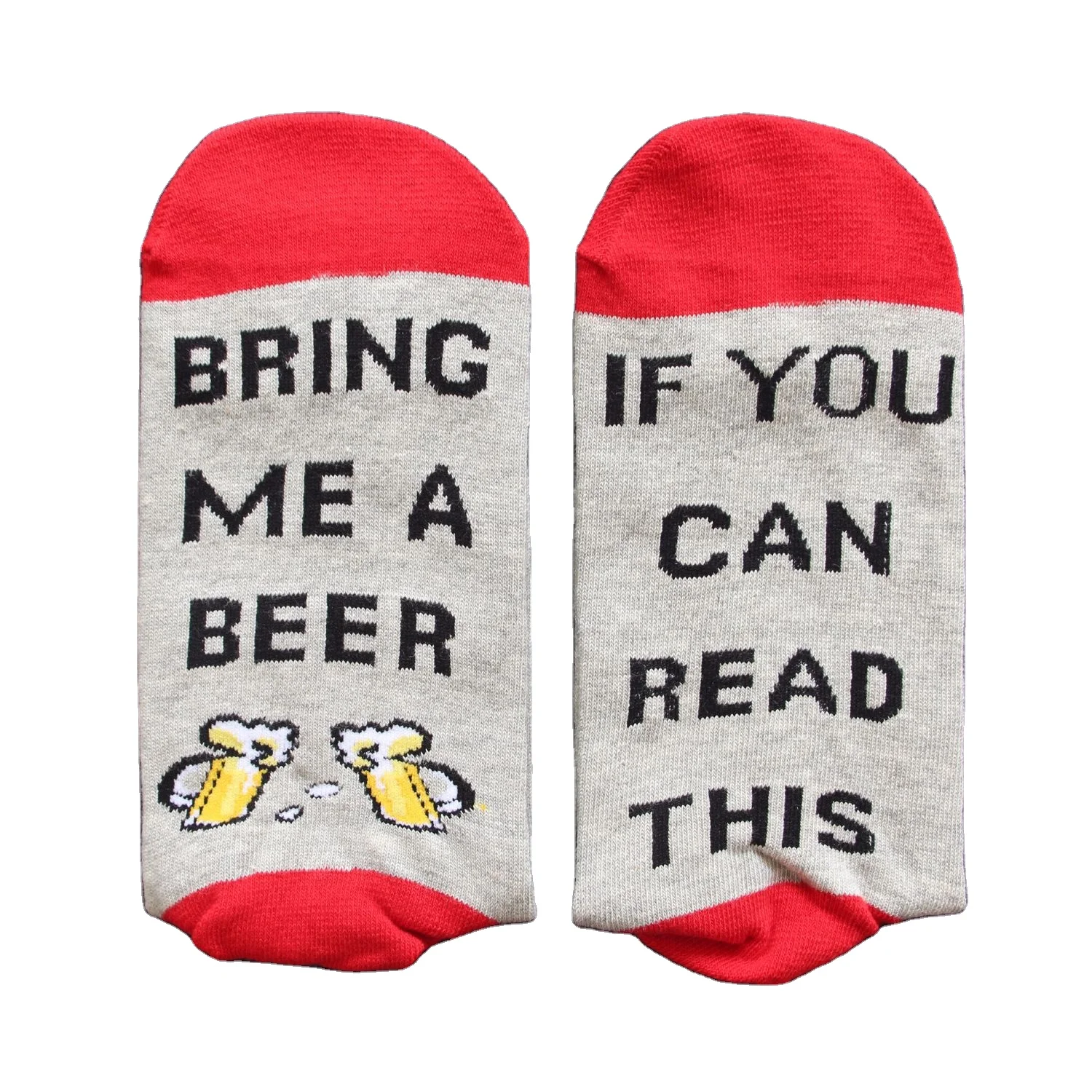 

Custom Designer logo Fashion Women Cartoon Beer Letter Printed Cotton Christmas Girls Sports Socks Gift Women Socks Long Unisex, Custom color