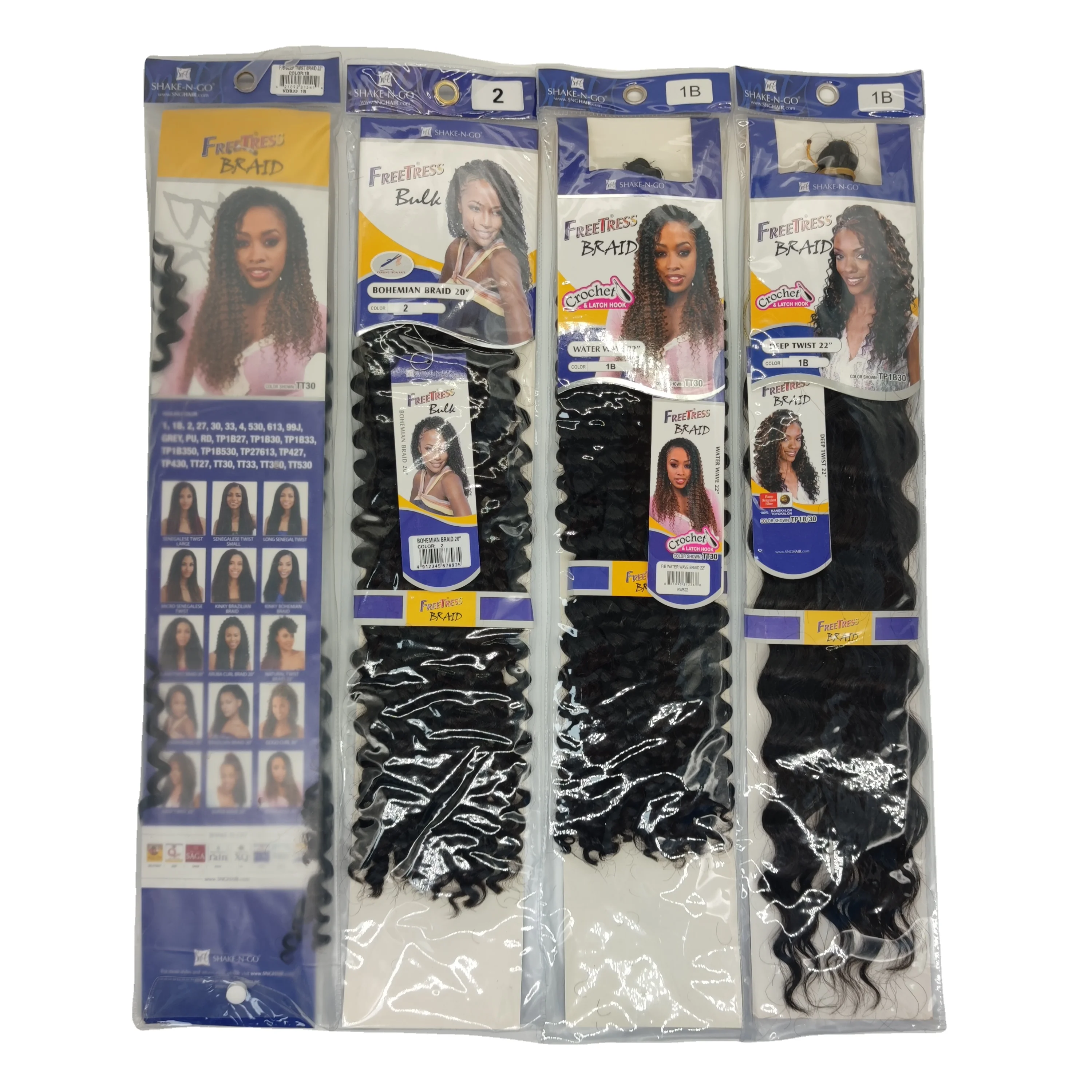 

Synthetic Free tress Braiding Hair Extension Bohemian water wave Crochet Hair Braids Water Wave Passion Twist Crochet Hair