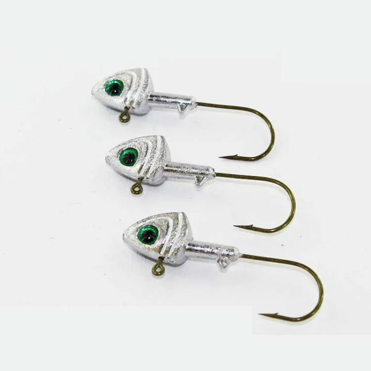 

Wholesale factory 4g 6g 8g 10g 12g Lead jig head fish shape lead jig head hooks jighead good quality, 1 colors