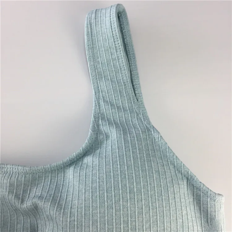 Sexy New Woman Gym Suit custom Logo Seamless Fitness Nylon Spandex Womens Active Wears Sports Bra Ribbed Yoga Sets