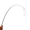 Durable Feather Elastic Telescoping Carbon Fiber Cat Teaser