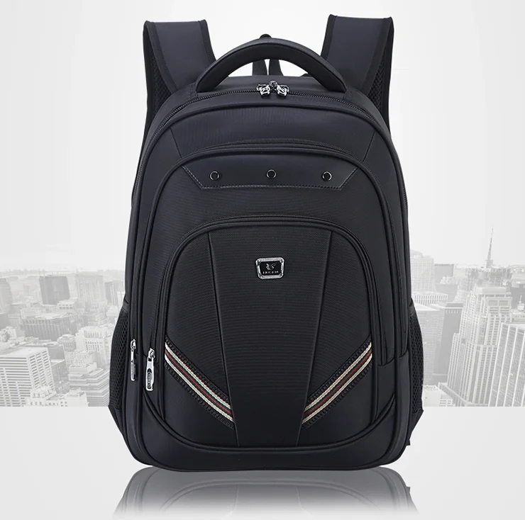 

Waterproof business laptop Backpack polyester bag, Black/gray