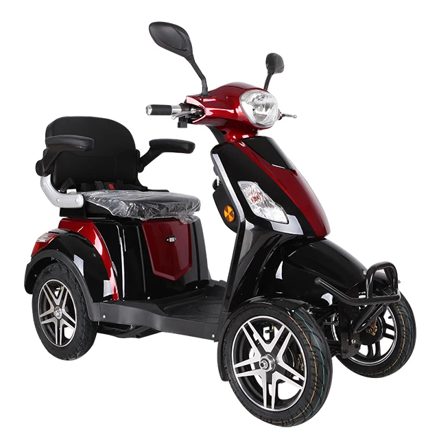 

Brushless 60v 500w CE 4 wheel mobility cabin scooter for Adult elderly handicap electric vehicle, Black, red,blue,white or customized