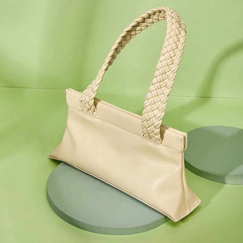 

High Quality Fashion Tote Bag Custom Popular Handbags Shoulder Bag soild color Handbag for women and ladies, White, black, beige