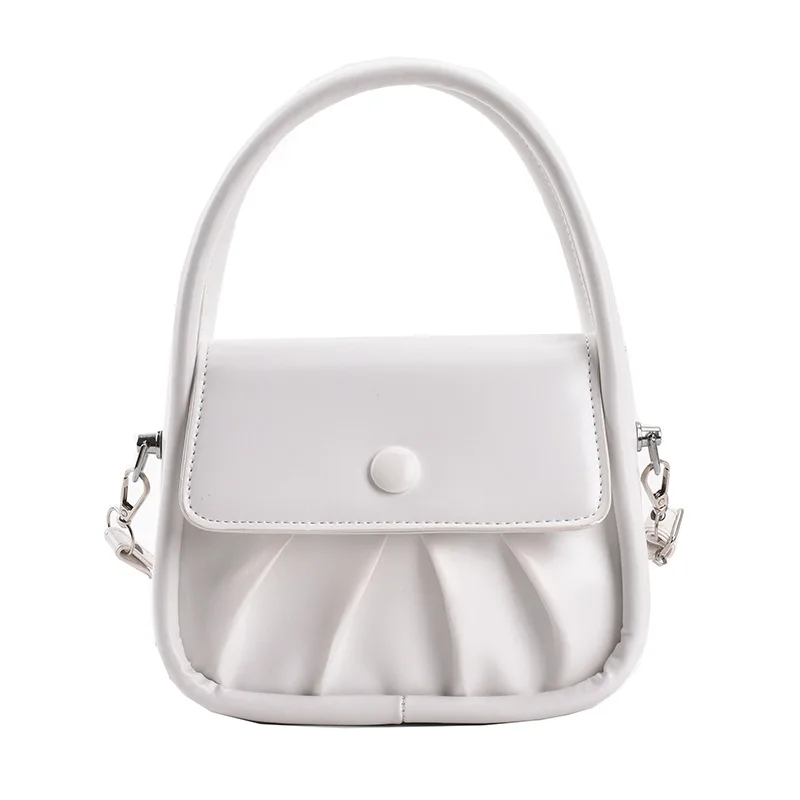 

2021 fashion new style single shoulder bag Pleated small square bag