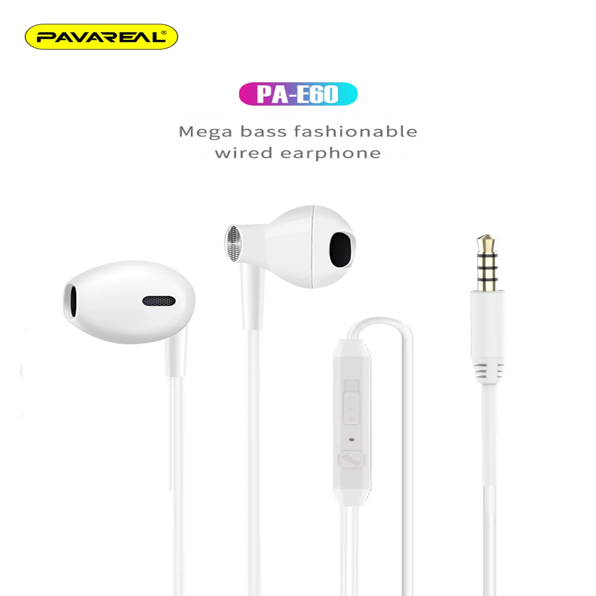 

E60 3.5mm Wired Headphones With Bass Earbuds Stereo Earphone Music Sport Gaming Headset With mic For Xiaomi IPhone 11 Earphones