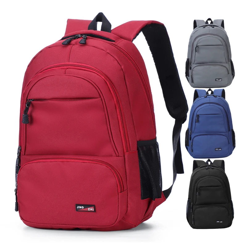 

Custom Brand Logo 18 Inch Colorful Children Laptop School Bag Backpack knapsack Book Bag, Black, blue, red, gray