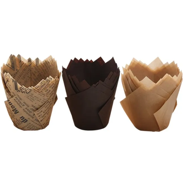 

Tulip Cupcakes Stand Greaseproof Paper Thomas Fen Cup Liners Flame Dirty Cup High Temperature Resistance, Customized color