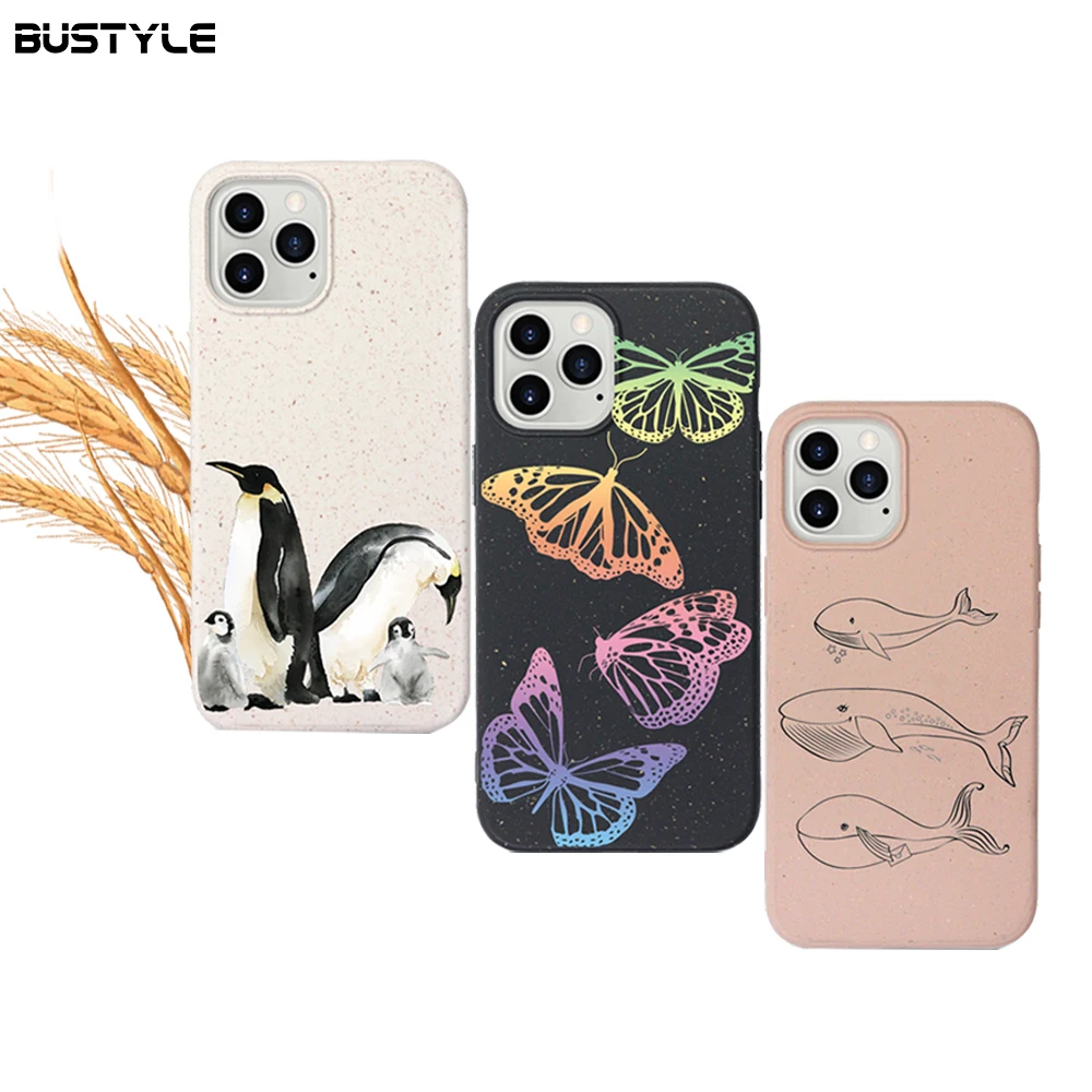 

New Trend Eco friendly PLA Phone Case For iPhone 12 100% Biodegradable Smartphone Case For iPhone 12 pro Max