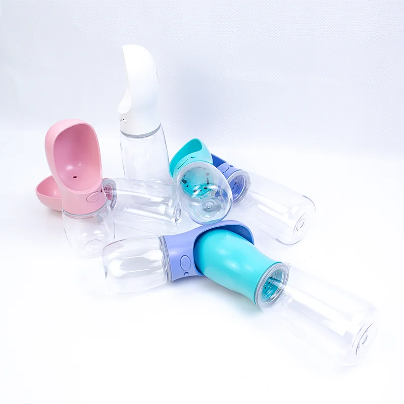 

Portable Pet Outdoor Water Feeder Dog Plastic Travel Bottle Water Dispenser, As picture