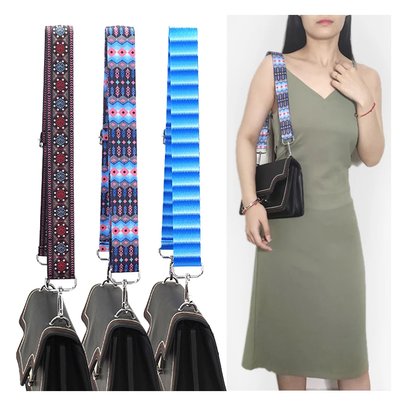 

Meetee B-J149 New All-match Colorful Ethnic Style Decompression One-shoulder Messenger Bag Strap