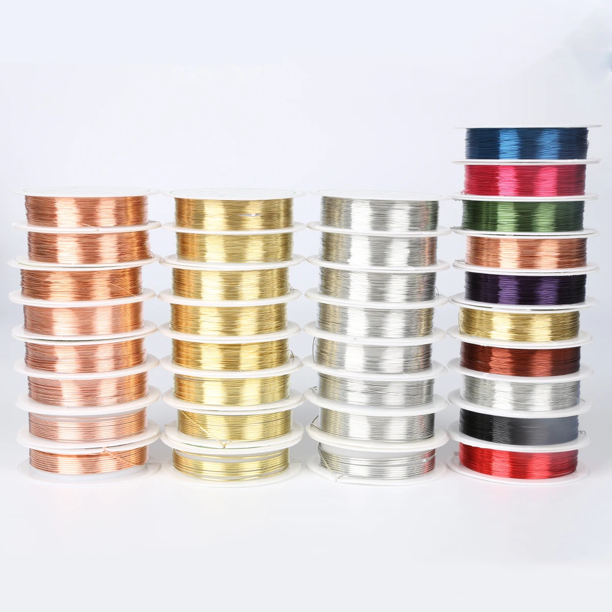 

Free Shipping 0.2/0.25/0.3/0.4/0.5/0.6/0.8/1 mm Gold/Red Copper/Silver Copper Wire for DIY Jewelry Craft Making Accessories