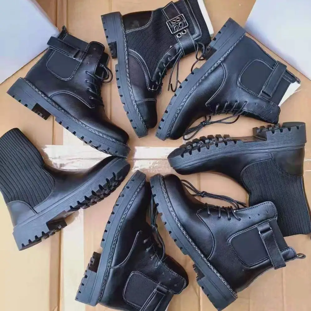 

china wholesale stock shoes cool high quality walking new design mix style boots for women leisure casual comfortable shoes, Multiple colour
