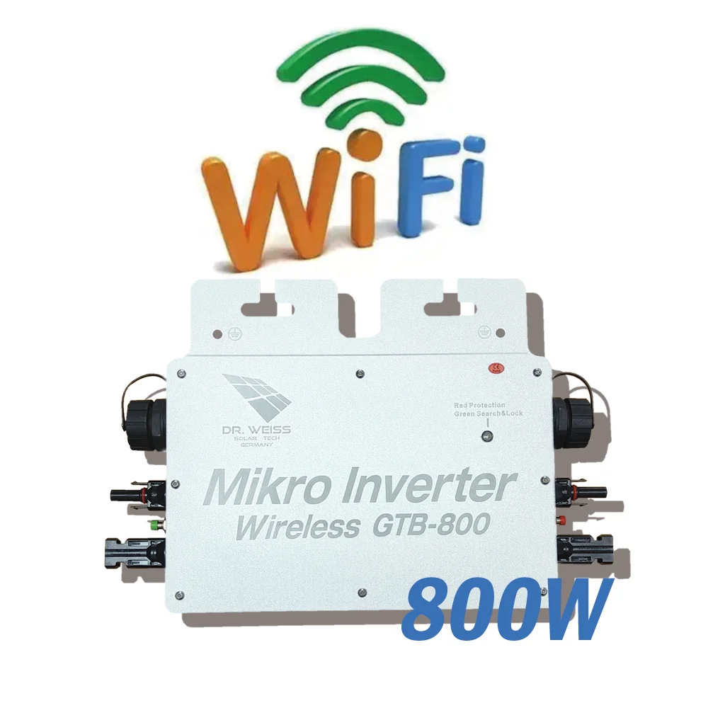 Wholesaler 800W Micro Inverter Solar System for Balkony Smart Grid Tie Plug Play AC 230V Single Phase 800W Micro Inverter AC