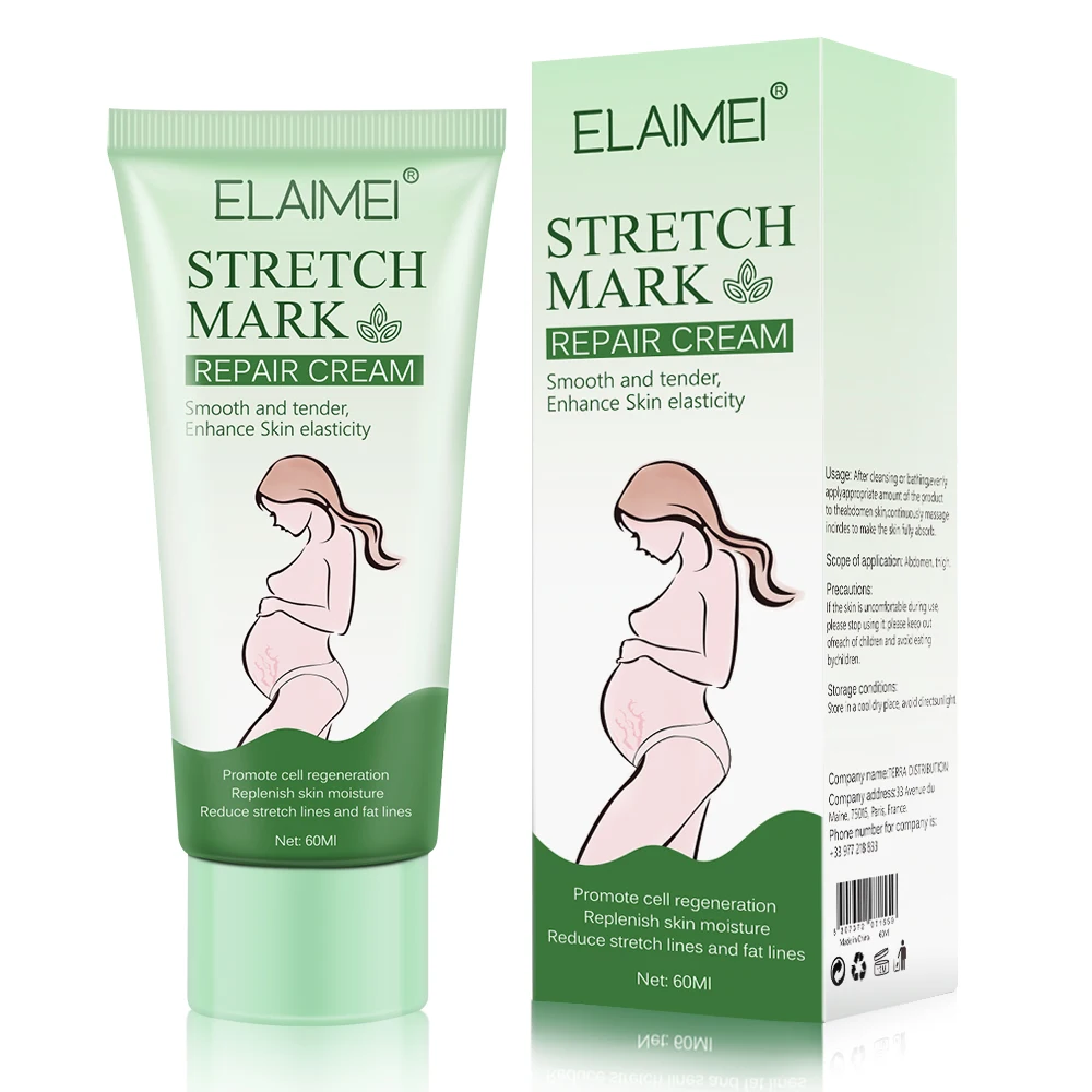 

ELAIMEI Belly Stretch Marks Removal Skin Repair Remove Pregnancy Scars Acne Cream