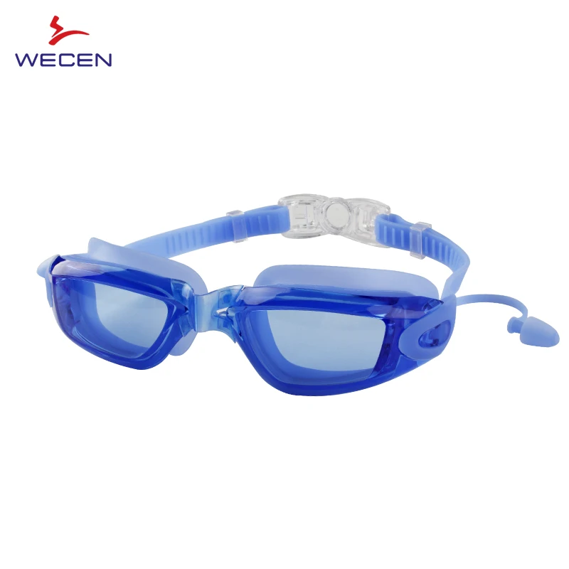 

Adult and children anti-fog and waterproof silicone swimming goggles environmentally friendly PC lens mirror box packaging, Customize