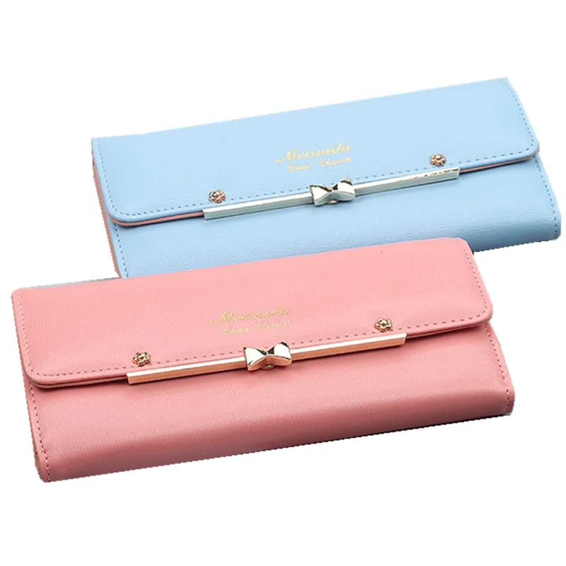 

Lady purse handbag New women's wallet buckle student's 30% discount wallet women's Long Wallet high quality, Customizable