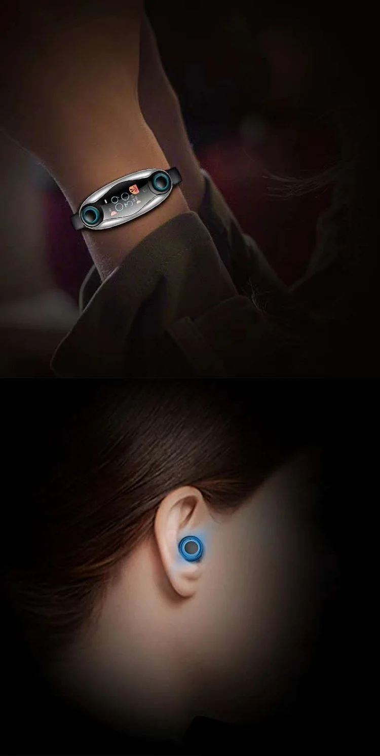 GOGU Fitness Watch Headset 2 In 1 Smart Bracelet Headphone Smartwatch Sports Earbuds I12 I7s I9s For Mobile Phone - ANKUX.COM