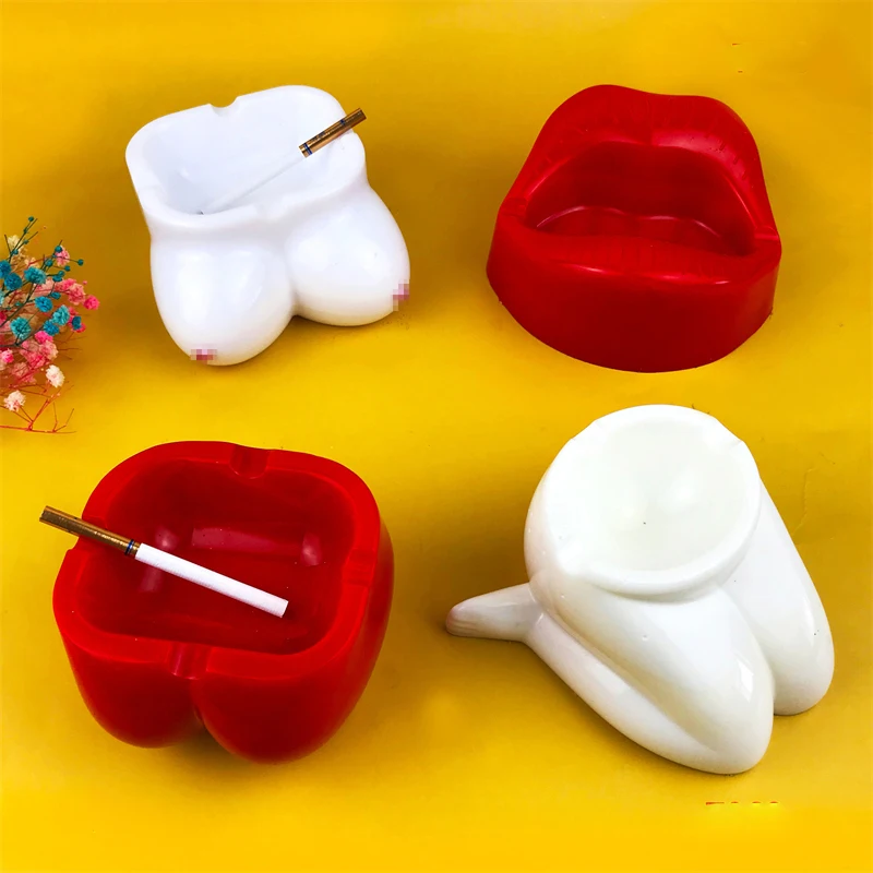 

L0301 Diy Human Body Series 3d Lips Ashtray Epoxy Resin Silicone Molds