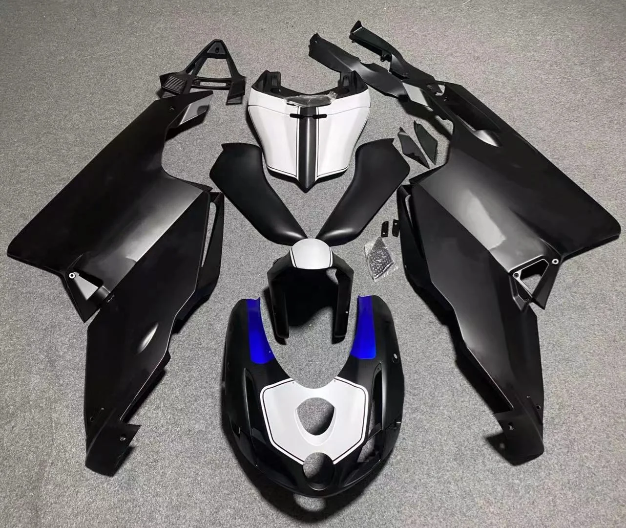 

2021 WHSC Black White Fairings For DUCATI 749 2003-2004 ABS Plastic Motorcycle Fairing Kit, Pictures shown