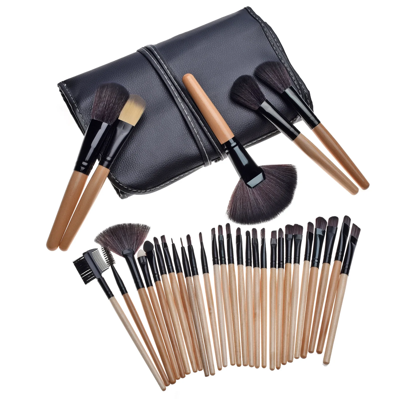 Hot Selling 32pcs Synthetic Makeup Brush Sets Private Label Makeup
