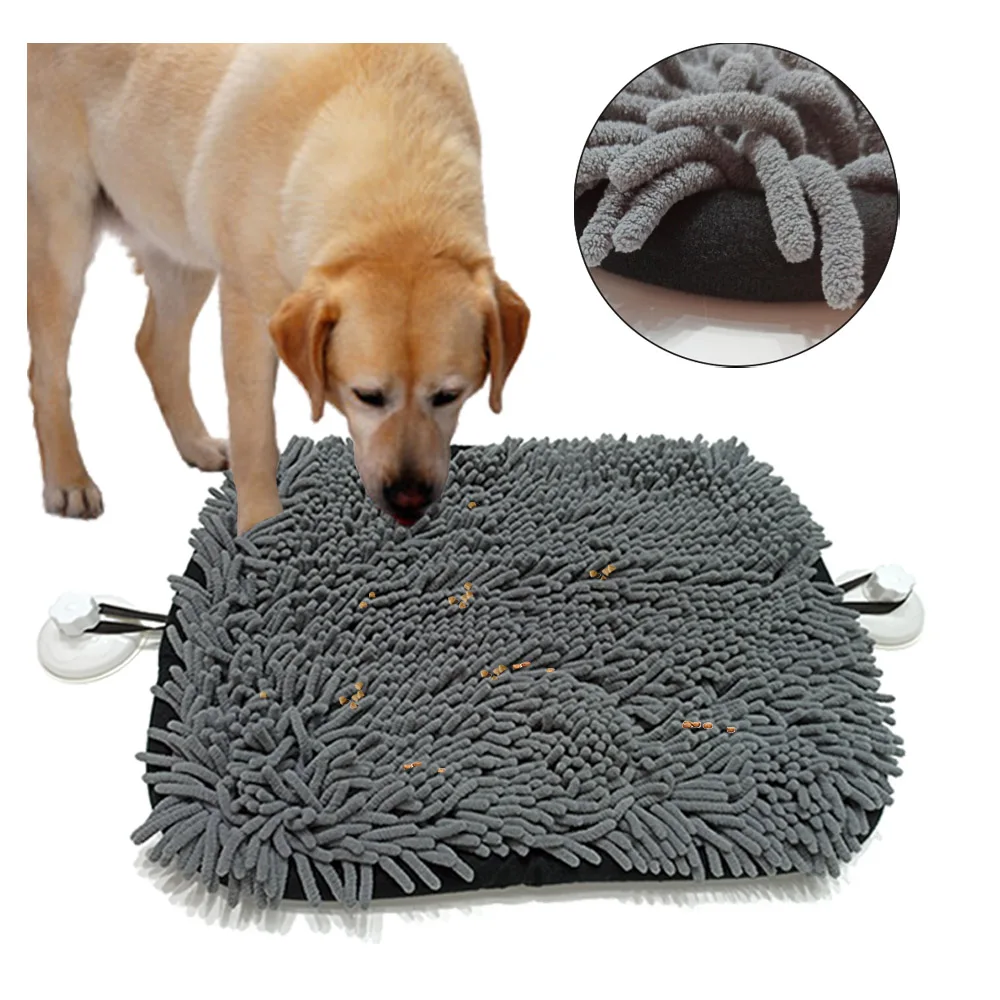 

ZMaker Round Chenille Treat Dispensing Snuffle Mat For Dogs Sniffing Pad, Customized