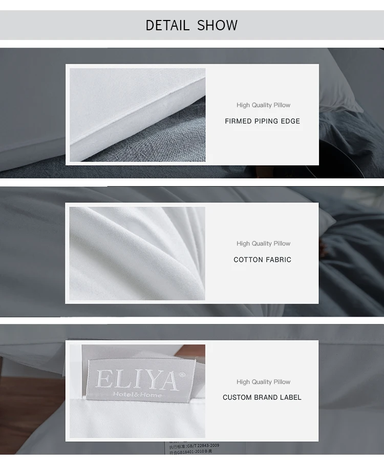ELIYA Luxury polyester pillows for sleeping hotel quality hypoallergenic