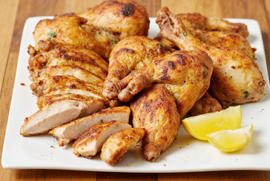 Infographic showing different chicken seasoning flavor profiles with corresponding spices