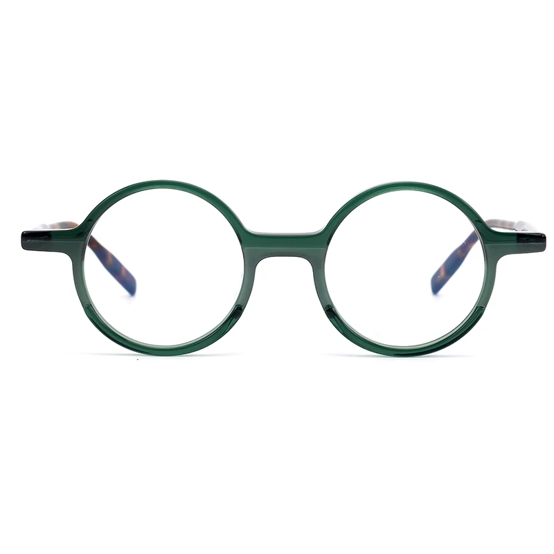 

Green Women Designer Round Vintage Acetate Optical Frames