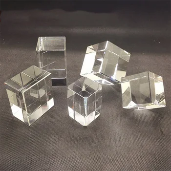 

HBL Customized K9 Crystal Cube Crystal Blank Block Carved Embryo Material For 3d Laser Engraved Craft
