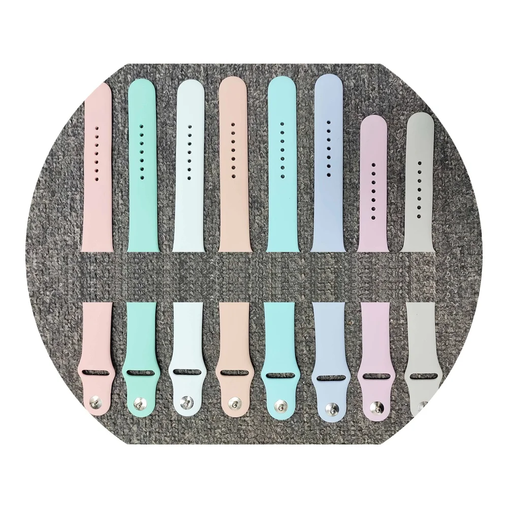 

Silicone Sport Smart Watch Band 38/40 42/44 mm T500 W26 plus pro IWO 44mm, 5 colors