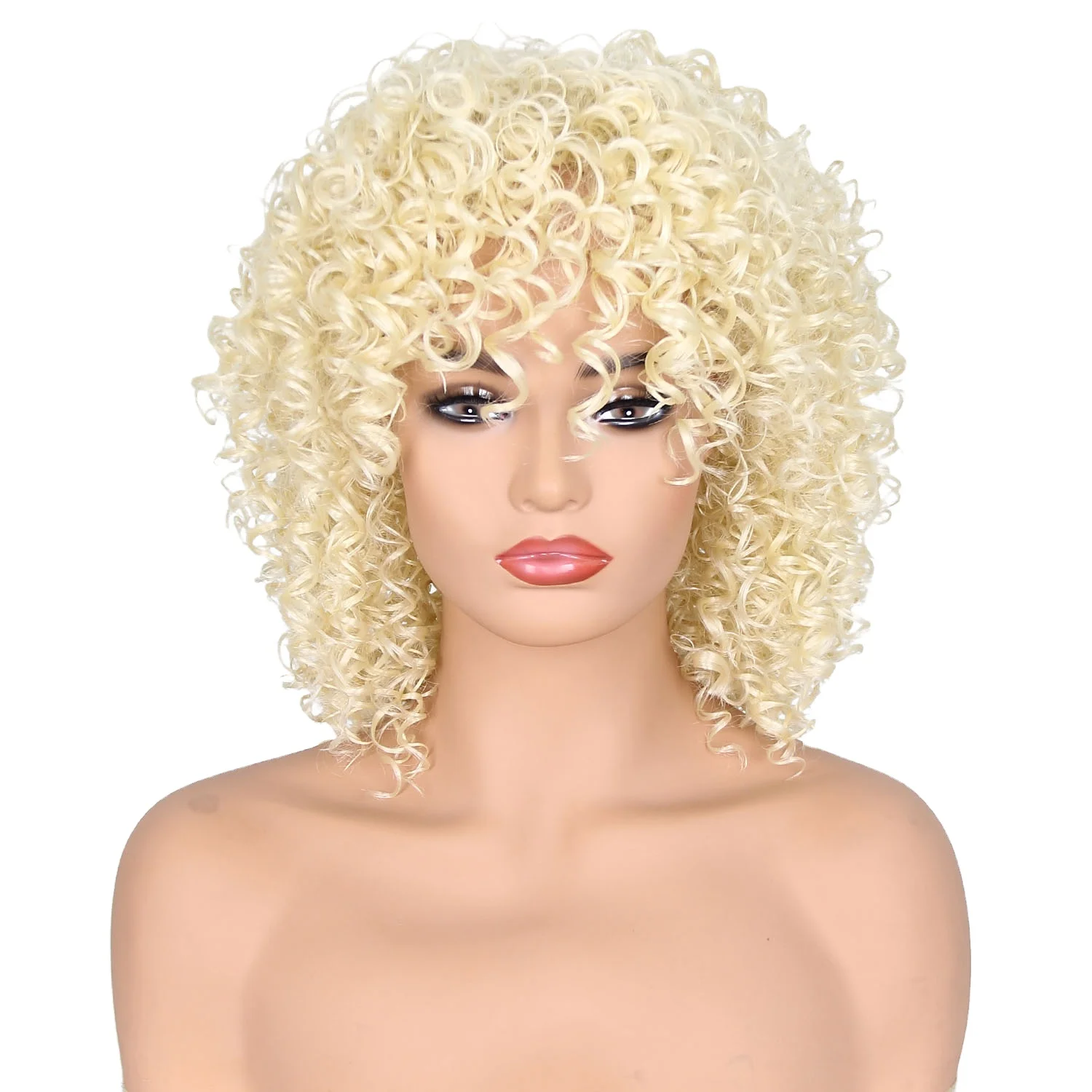 

Lolita Wig 60CM Long Wavy Black Mixed Pink Bangs Cute Heat Resistant Synthetic Hair Wigs Harajuku Wig, Custom color