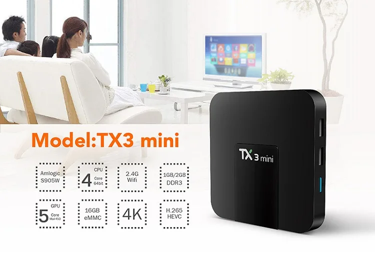 Manufacturer Hot Sale Tx3 Mini Tv Box 1gb/2gb 8gb/16gb Android 8.1 4k Global Smart Tv Box - Buy ...