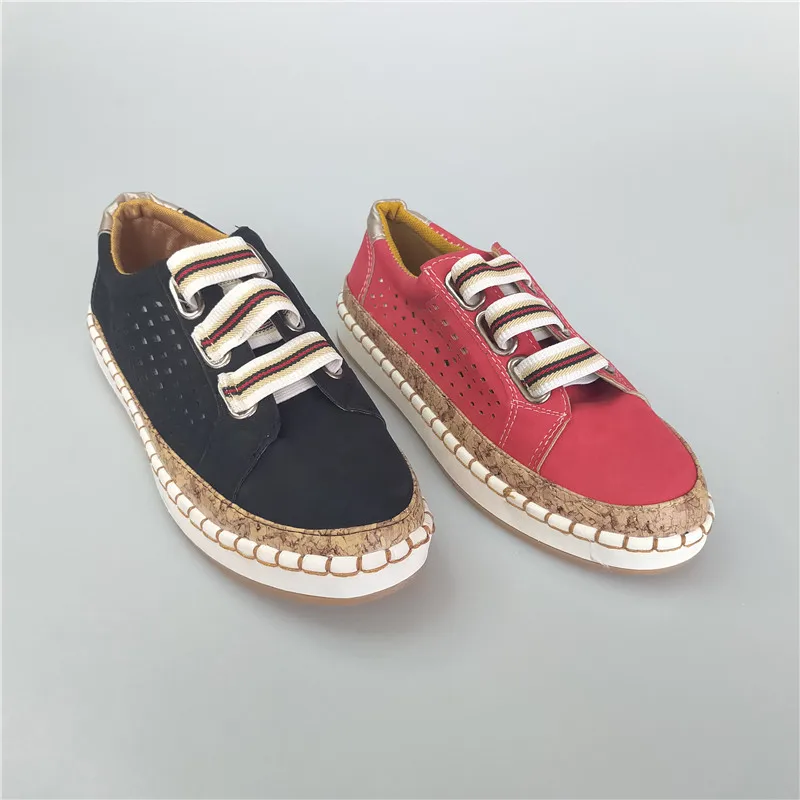 

PDEP hot sale casual shoes for women cheap flats summer slip--on size35-43 ladies factory loafers flat shoes, Red,black